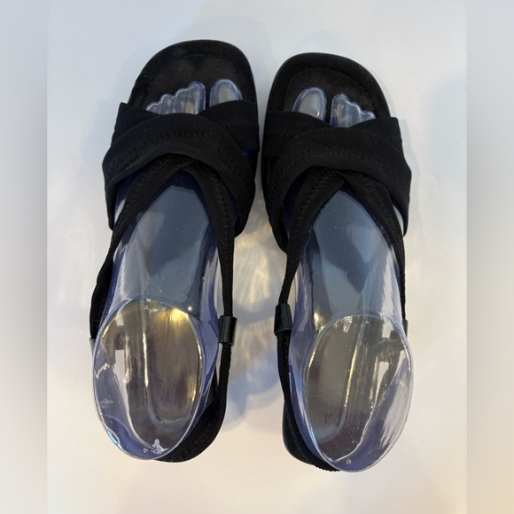 Mootsies Tootsies black open toe slingback sandals size 8.5 M - Picture 8 of 10